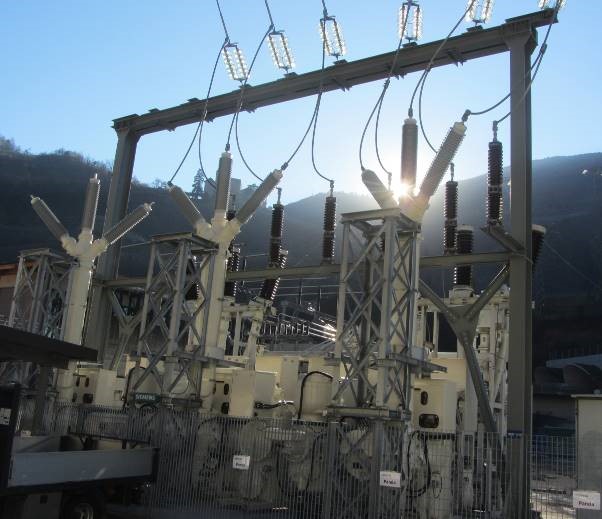 Rifacimento del reparto 65kV presso la cabina primaria di Cardano.